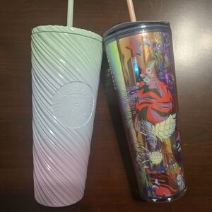 Starbucks Pastel Ombre Twisted Straw Tumbler - Mint to Pink